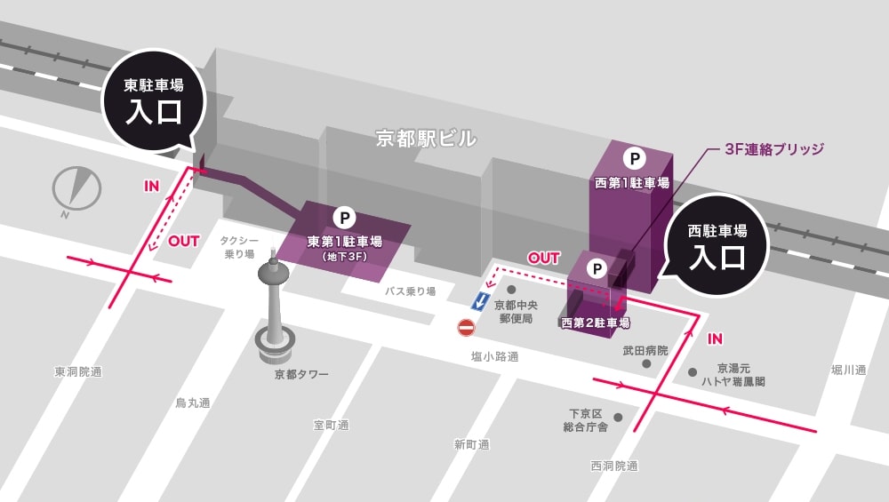 京都駅ビル駐車場