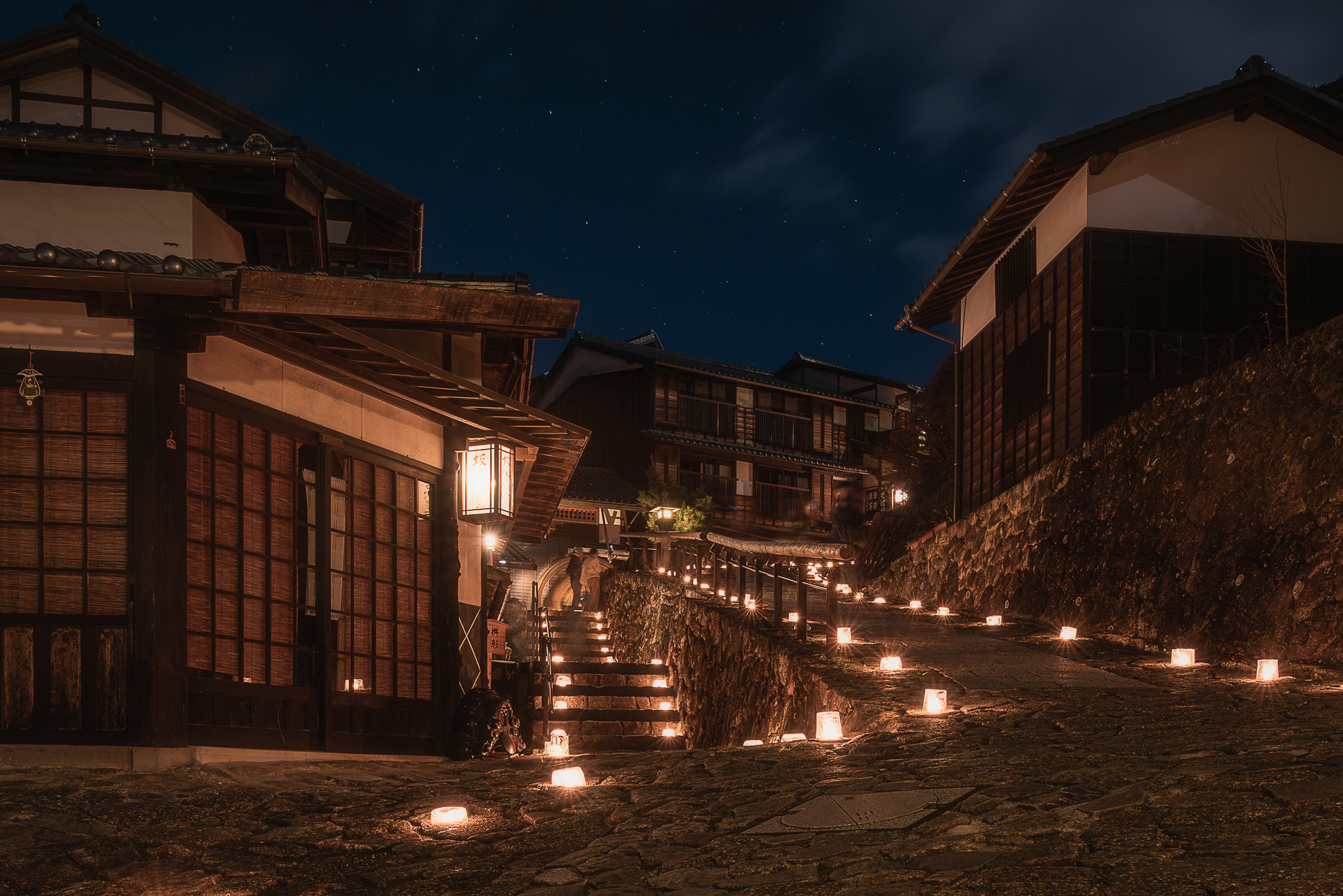 馬籠宿(氷雪の灯祭り)