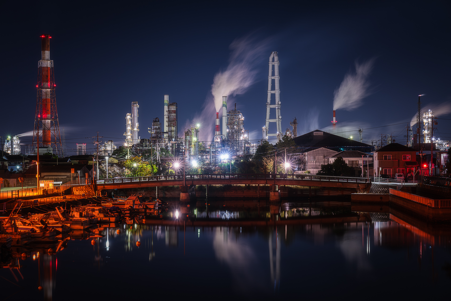 工場夜景(相生橋)