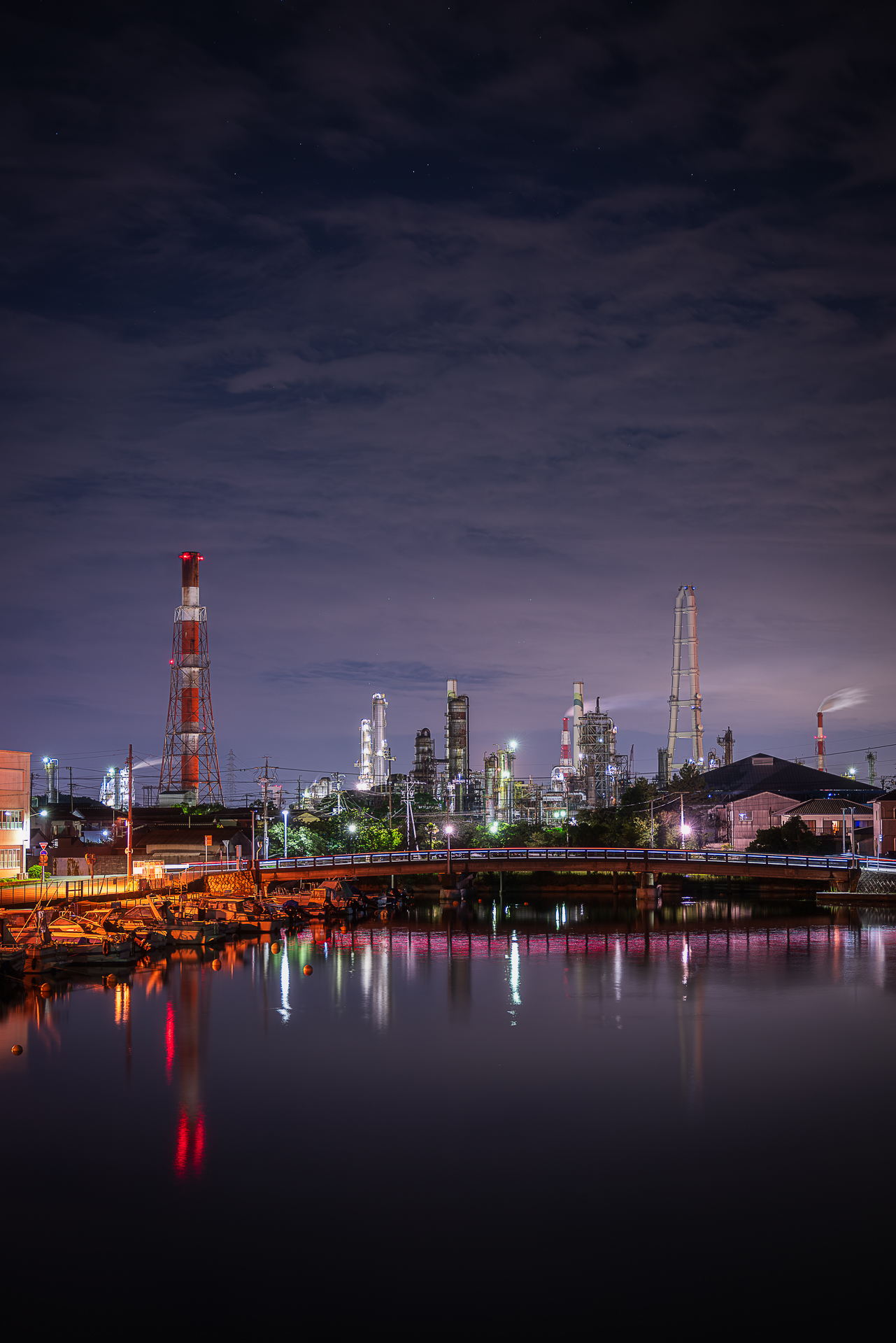 工場夜景(相生橋)