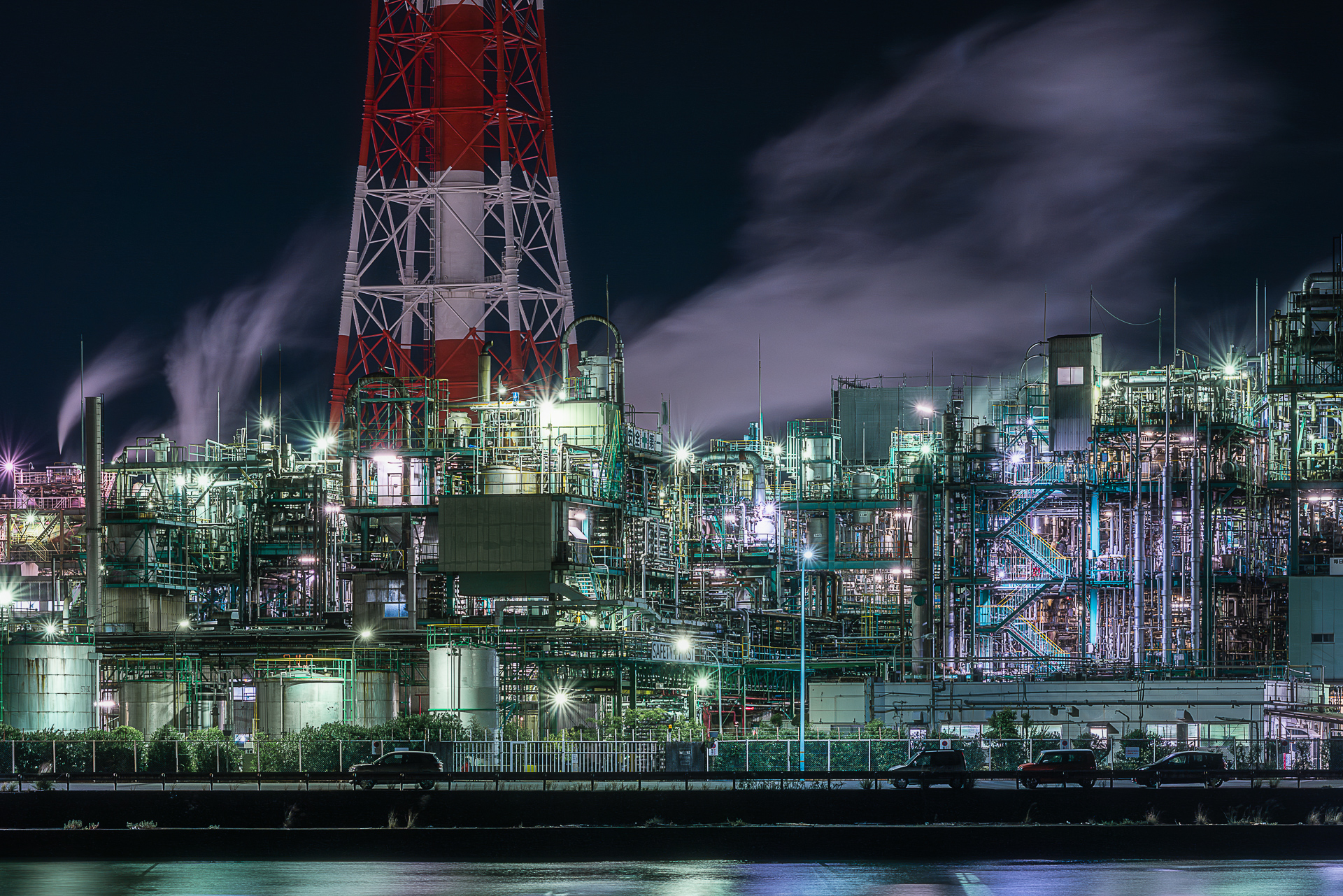 工場夜景(四日市ドーム)