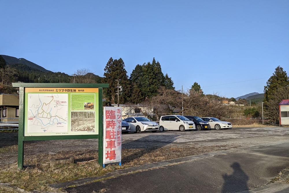 ミツマタ臨時駐車場