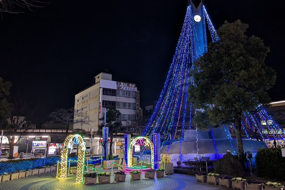 青春ブタ野郎は大垣の街に灯る夢を見ないとのコラボキャラクター等身大パネル