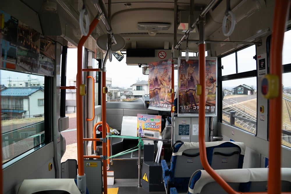 笠松町民バス(ウマ娘コラボラッピング)撮影スポット